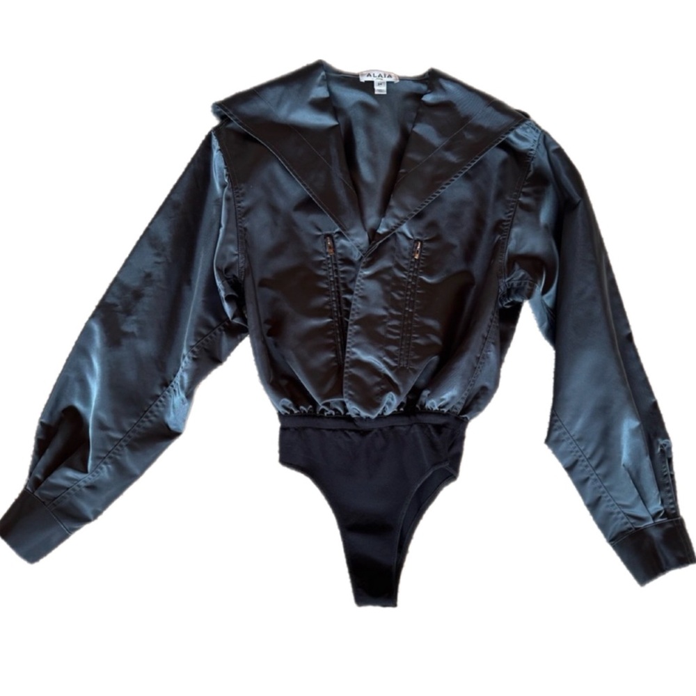 Alaia Grey Bodysuit